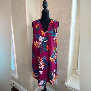 Old Navy Magenta Floral Dress